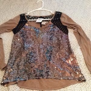 Daytrip sequined top, S